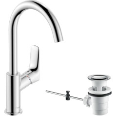 Смеситель hansgrohe Logis (установка с высотой излива 210 мм, установкой для слива и поворотным изливом) хром