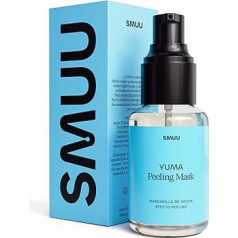 SMUU YUMA Gel-Gesichtspeeling, Gesichtspeeling für Damen und Herren, aufhellend und entzündungshemmend, natürliche Kosmetik für Flecken und kontrolliertes Peeling, koreanische Kosmetik, biokompatibel