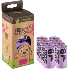 Starch Bag Биобэги Starchbag 8 рулонов x 15 шт цвет сиреневый