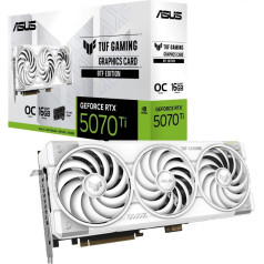 Видеокарта geforce rtx 5070ti tuf gaming oc white btf gddr7 256bit