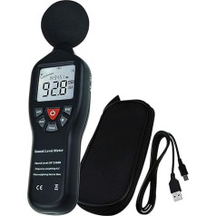 Цифровой измеритель уровня звука с креплением на штатив, задний световой дисплей, высокая точность измерения, 30 дБ - 130 дБ, компактное устро