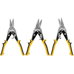 TOUGH MASTER Авиационные ножницы для резки листового металла 3 шт. прямой, правый и левый разрез 10 дюймов 250 мм Cr-V сталь ножницы для резки авиацион