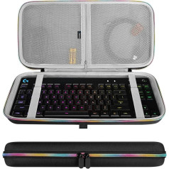 Чехол для клавиатуры Geekria Tenkeyless TKL, жесткий чехол-сумка для 80% 87 клавиш компьютерной механической игровой клавиатуры, совместим с Logitech G Pro, Raz
