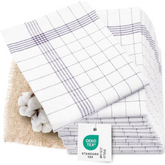 Чайные полотенца Zollner 001, полульняные, 50 x 70 см, комплект из 12 штук