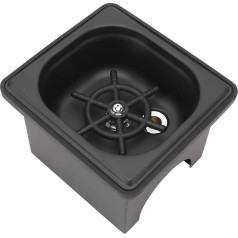 Krug-Sp¨¹ler, Edelstahl-Maschinensp¨¹ler, Krug-Abfluss, Automatische Glasbecher-Waschmaschine, Frei von ?ffnung, K¨¹chensp¨¹le f¨¹r Hotelbar, Kaffee, Milch, Teetasse, Schwarz (Klein)