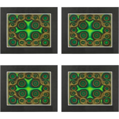 Reinscer 4 x магнитная пленка, 6 x 4 зеленая пленка для отображения магнитного поля, отображение магнитного потока, детектор магнитного поля, мног