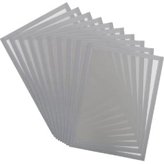 Djois Made by Tarifold 195239 Магнитная рамка A4 для документов, заметок, знаков, обмена и быстрой вставки - магнитная металлическая основа, серебристо-се