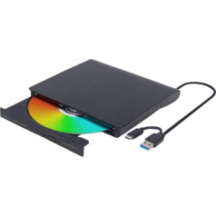 внешний dvd-рекордер 8x, cd 24x usb 3.1 slim черный