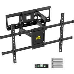 FORGING MOUNT TV Wall Mount Swivel and Tilt TV Mount Full Motion for 37-75 Inch Curved TV Devices Max Load 60 kg VESA 600 x 400 mm