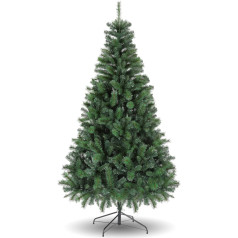 6 футов искусственная рождественская елка со складными ветвями, елка для вечеринки с металлической подставкой, 800 веток, легкая сборка, рож