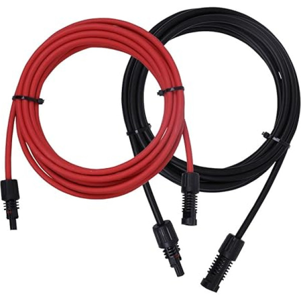 Renogy Пара 457,2 см 5,26 мм² удлинительный кабель солнечной энергии PV с MC4 женский и мужской коннектор