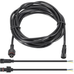 PATIKIL 16,4 Ft/ 5M 3-poliges Verlängerungskabel, 20AWG Wasserdichtes IP67-Verlängerungskabel mit 7,87