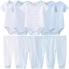 Kiddiezoom Детские Мальчики Девочки Боди Костюм Брюки Тоддлер Девочки Мальчики Унисекс Детские Подарочные Наборы