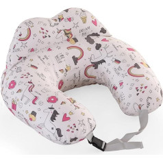 MIFXIN Baby Nursing Pillow for Breastfeeding - 100% хлопок U-образная многофункциональная подушка для беременных, поддержка кормления младенца с регулируемым по