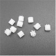 Шестерни пластиковые 0,5 модуль 8 зубьев цилиндрическая шестерня, 82A плечевая цилиндрическая шестерня, отверстие 2 мм упаковка из 10