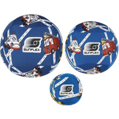 Sunflex Youngster Cars Набор из 3 мячей, детские мячи для детских рук в современном дизайне, подходят для детей, изготовлены из высококачественного, н