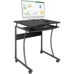Мобильный компьютерный стол 600x480 мм черный