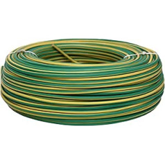 CoFan 51002554 V - Кабельная катушка (1 x 1,5 мм, 100 м, H07 V-K) желтый и зеленый