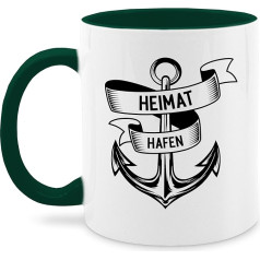 Кружка 325 мл - Заявление - Порт Якорь - 325 мл - Бензиновый зеленый - Поговорки Кофейные чашки Заявления Кофейные чашки Кофейные чашки с