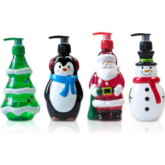Декоративные Рождество тема мыло дозатор шампунь дозатор лосьон контейнер Санта Снеговик Рождественская елка пингвин насос бутылка 28 мл 7