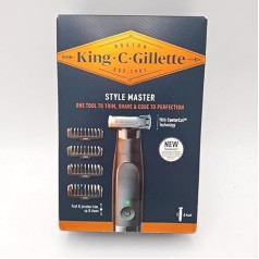 King C. Gillette Style Master Beard Regulator Set for Men и увлажняющий крем для лица и бороды, идеально подходит для ухода за бородой, подарочная коробка, профессио