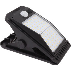 72 LED Солнечный светильник USB Солнечный клип Лампа Встроенный аккумулятор USB Индукция человеческого тела для наружного двора сад патио (белы