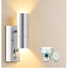 Allesgute светодиодный наружный светильник с датчиком движения IP44 современный UP вниз настенный светильник на открытом воздухе матовой нержав