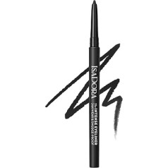 IsaDora Kajal Waterproof Black Intense 24H - Сильная фиксация без размазывания - Подводка для глаз идеально подходит для дымчатых глаз - Черная подводка для гл