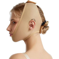 WKZSXXMJ Двойной ремень для подбородка для женщин, мягкий и удобный, V-образный лифтинг, пояс для подтяжки лица, компрессия липомы для дневного 