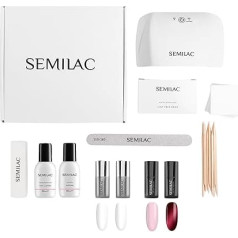 Semilac Nail It All - UV Nail Polish Starter Set - Полный набор со светодиодной лампой и аксессуарами для начинающих - долговечный маникюр до 21 дня