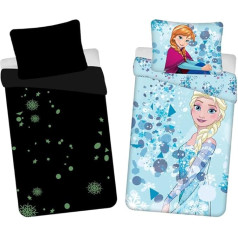 Jerry Fabrics Disney Frozen Детское постельное белье Пододеяльник 140 x 200 см и наволочка 70 x 90 см Светло-голубой с блестящим эффектом