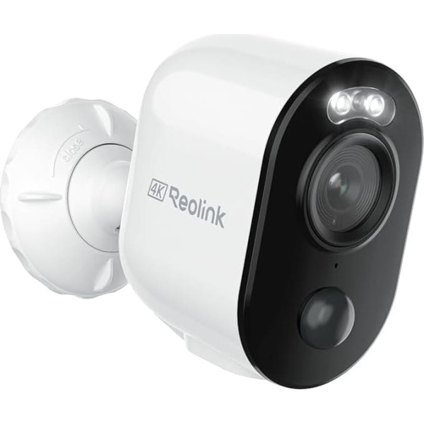 Reolink 4K 8 МП камера наружного наблюдения на аккумуляторе с обнаружением людей/транспортных средств, 2.4/5 ГГц Wi-Fi аккумуляторная IP с прожекторо