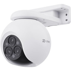 EZVIZ Wi-Fi 360° PTZ камера наружного наблюдения с 3 x 4MP объективами, 12 гибридный зум, автоматическое отслеживание зума, AI обнаружение, 20 м цветное н