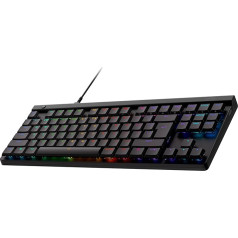 Проводная плоская игровая клавиатура Logitech G G515 TKL с раскладкой US QWERTY — черная